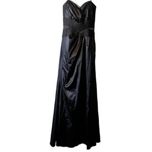 Cinderella Black party dress Heart neckline Straple adjustable strips.